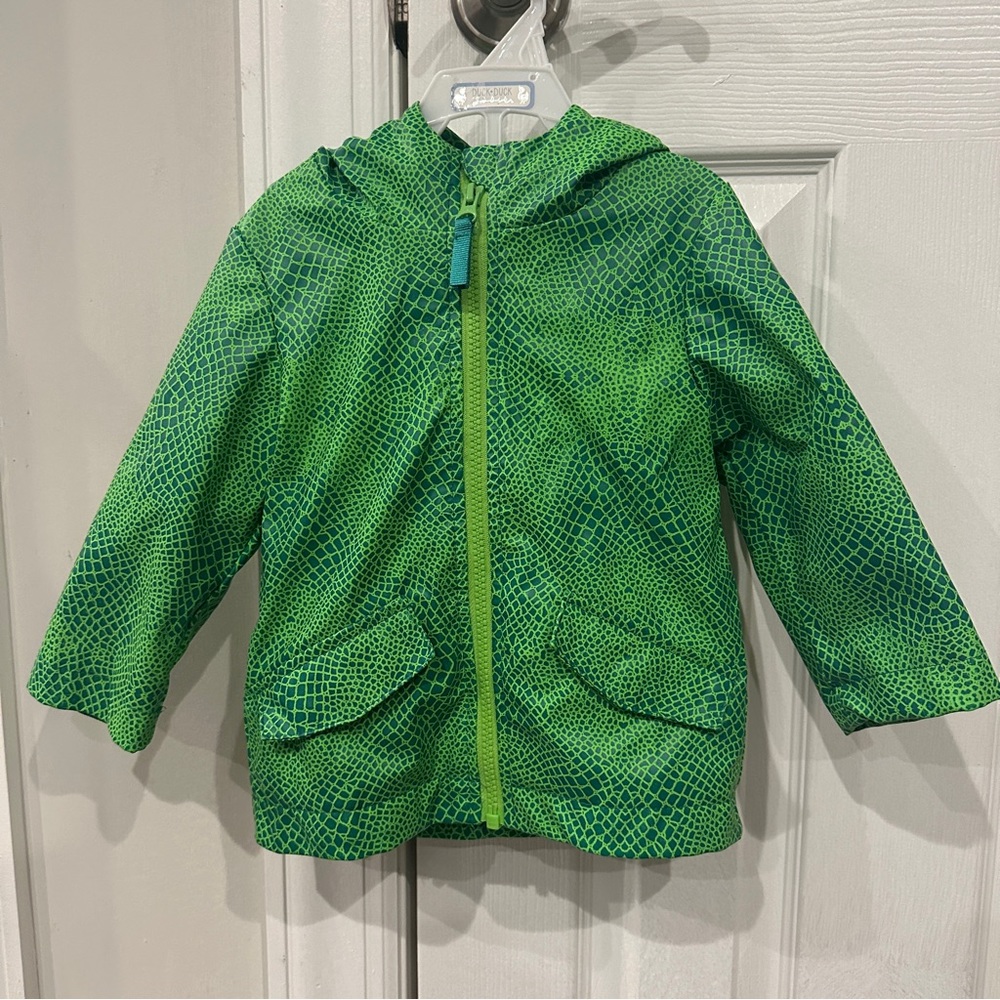 Toddler dino rain jacket